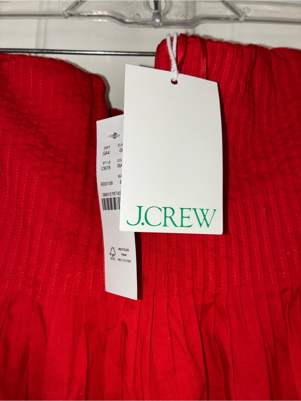 NWT J Crew Strapless Cotton Maxi Dress Sz 8 - Picture 3 of 10